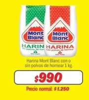 Mont Blanc - Mont blanc - Harina Blanc Con O Sin Polvos De Hornear