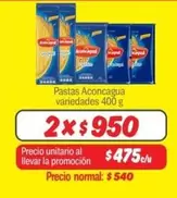 Aconcagua - Pastas