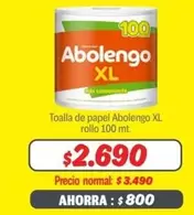 Abolengo - Toalla De Papel Xl Rollo