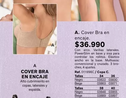 Cover Bra En Encaje