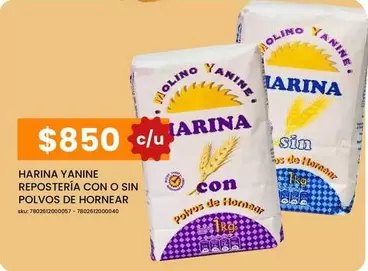 Harina - Repostería Con O Sin Polvos De Hornear