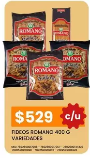 Romano - Fideos  400 G
