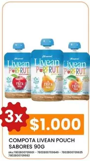 Livean - Sabores - Compota  Pouch