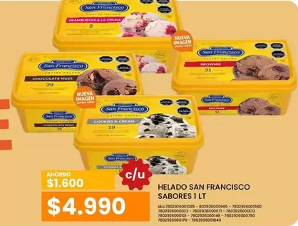 San Francisco - Sabores - Helado