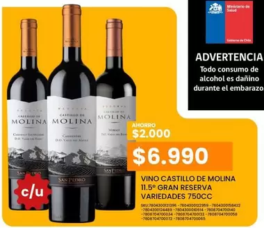 Castillo de Molina - Vino Castillo De Molina Gran Reserva