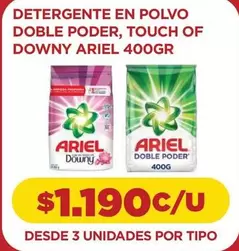 Downy - Ariel - Detergente En Polvo Doble Poder, Touch Of