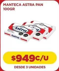 Astra - Manteca -  Pan 100gr