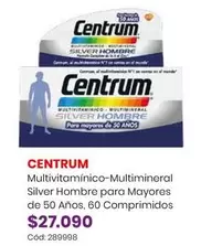 Centrum - Multivitaminico-multimineral Silver Hombre Para Mayores De 50 Años