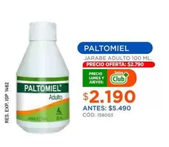 Paltomiel - Jarabe Adulto