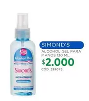 Simond's - Simonds - Alcohol Gel Para Manos