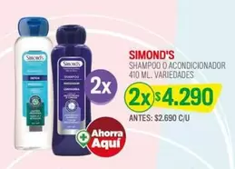 Simond's - Shampoo O Acondicionador