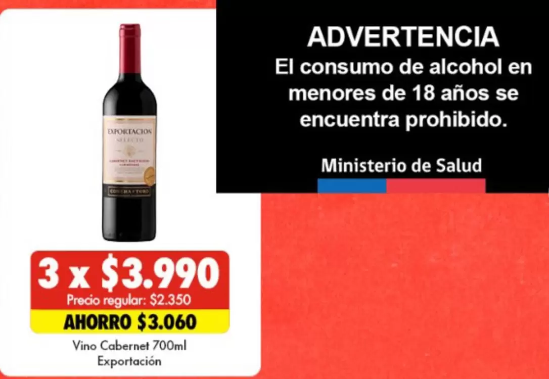 Exportación - Vino Cabernet