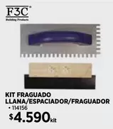 F3C - Kit Fraguado Llana/Espaciador/fraguador