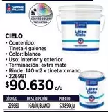 Williams - Litera del Reba - Cielo