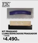 F3C - Kit Fraguado Llana/Espaciador/fraguador