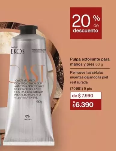 Ekos - Pulpa Exfoliante Para Manos Y Pies
