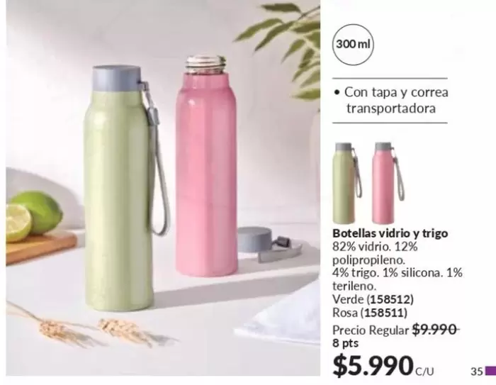 Botellas Vidrio Y Trigo