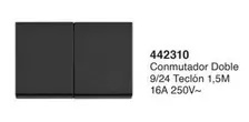 Conmutador Doble 9/24 Teclon 1,5m 16a 250v