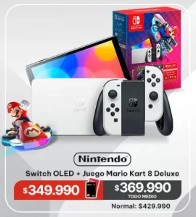 Deluxe - Nintendo - Switch Oled + Juego Mario Kart 8