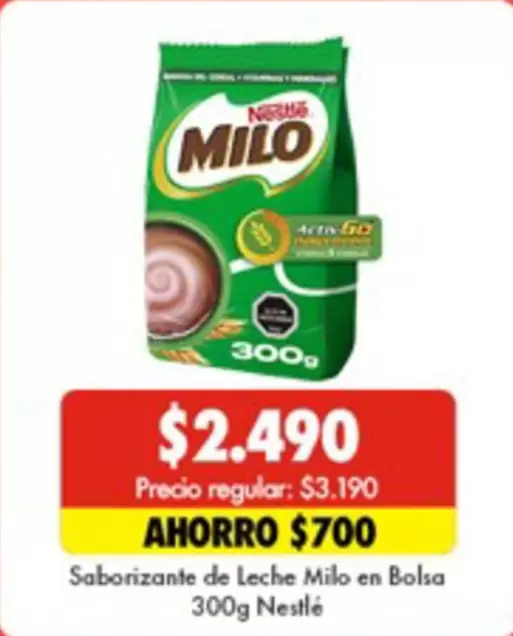 Nestlé - Saborizante De Leche Milo En Bolsa