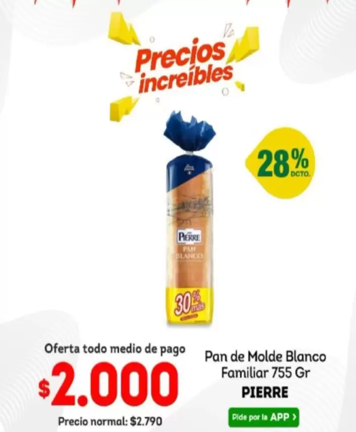 Pan - Pierre -  De Molde Blanco Familiar