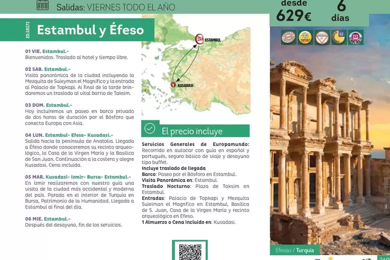 Cena - Travelplan - Estambul Y Efeso