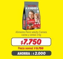 Cannes - Alimento Perro Adulto  Carne Y Cereal