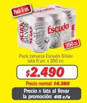 Escudo - Silver - Pack Cerveza