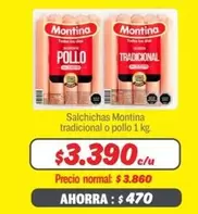 Montina - Salchichas Tradicional O Pollo