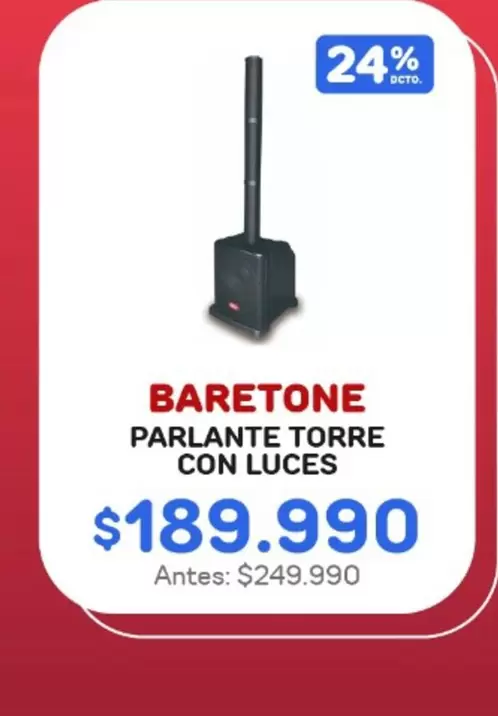 Torre - Baretone - Parlante  Con Luces