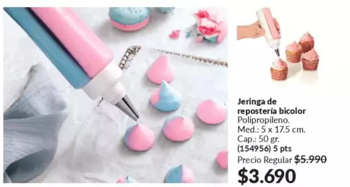 Jeringa De Reposteria Bicolor