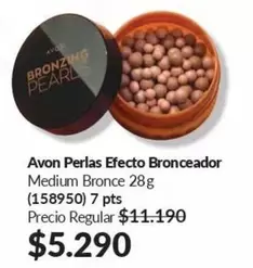 Avon Perlas Efecto Bronceador