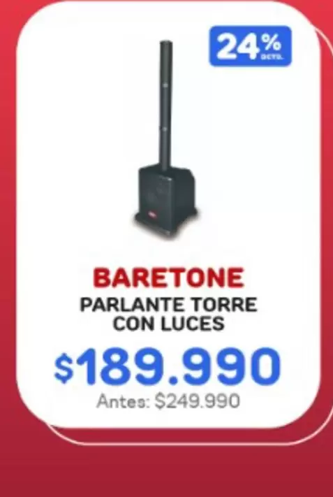 Torre - Baretone - Parlante  Con Luces
