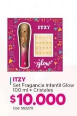 Itzy - Set Fragancia Infantil Glow 100 Ml + Cristales