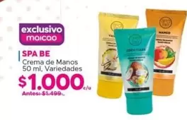 Spa Be -  Crema De Manos