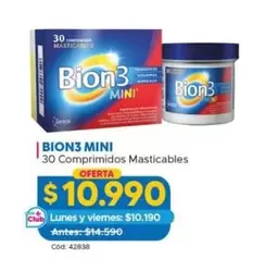 Bion3 - BION3 MINI - 30 Comprimidos Masticables