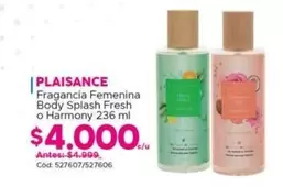Plaisance - Fragancia Femenina Body Splash Fresh O Harmony