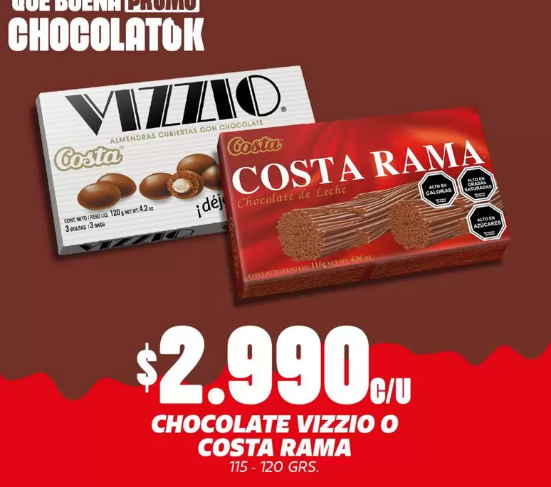 Costa Rama - Chocolate Vizzio O