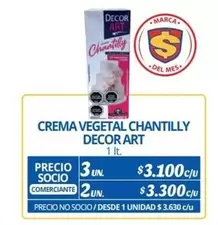 Decor Art - Crema Vegetal Chantilly
