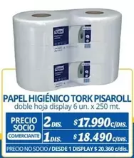 Tork - Pisaroll - Papel Higienico