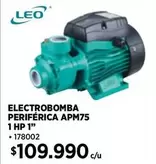 HP - Leo - Electrobomba Periferica Apm75 1 Hp 1