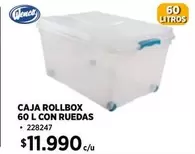Caja Rollbox 60 L Con Ruedas