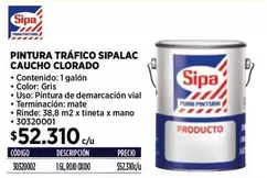 Sipa - Pintura Trafico lac Caucho Clorado