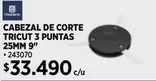 Cabezal De Corte Tricut 3 Puntas 25mm 9"