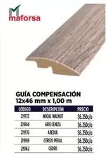 Maforsa - Compensación