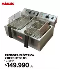 Maigas - Maicas - Freidora Eléctrica 2 Depositos 12l