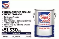 Sipa - Pintura Trafico lac Caucho Clorado