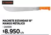 MACHETTE ESTANDAR 18" MANGO MÉTÁLICO 244509