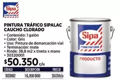 Sipa - k - Pintura Trafico lac Caucho Clorado