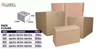 Pack 5 Cajas